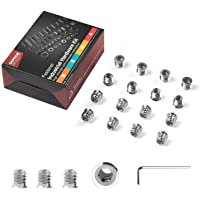 M6x10 mm Tuercas de Inserción Roscadas para Muebles-Tornillos Hexagonales 120 unidades-Tuercas de Inserción de Remache…